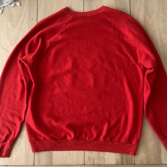 Vintage USA NEW YORK Sweatshirt Patriotic Red White & Blue Size XL (fits small) - Picture 5 of 8